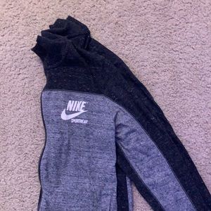 Gray/black Nike zip up jacket